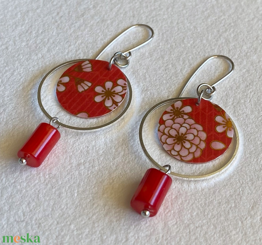 Fülbevaló  - ékszer - fülbevaló - lógó fülbevaló - Meska.hu