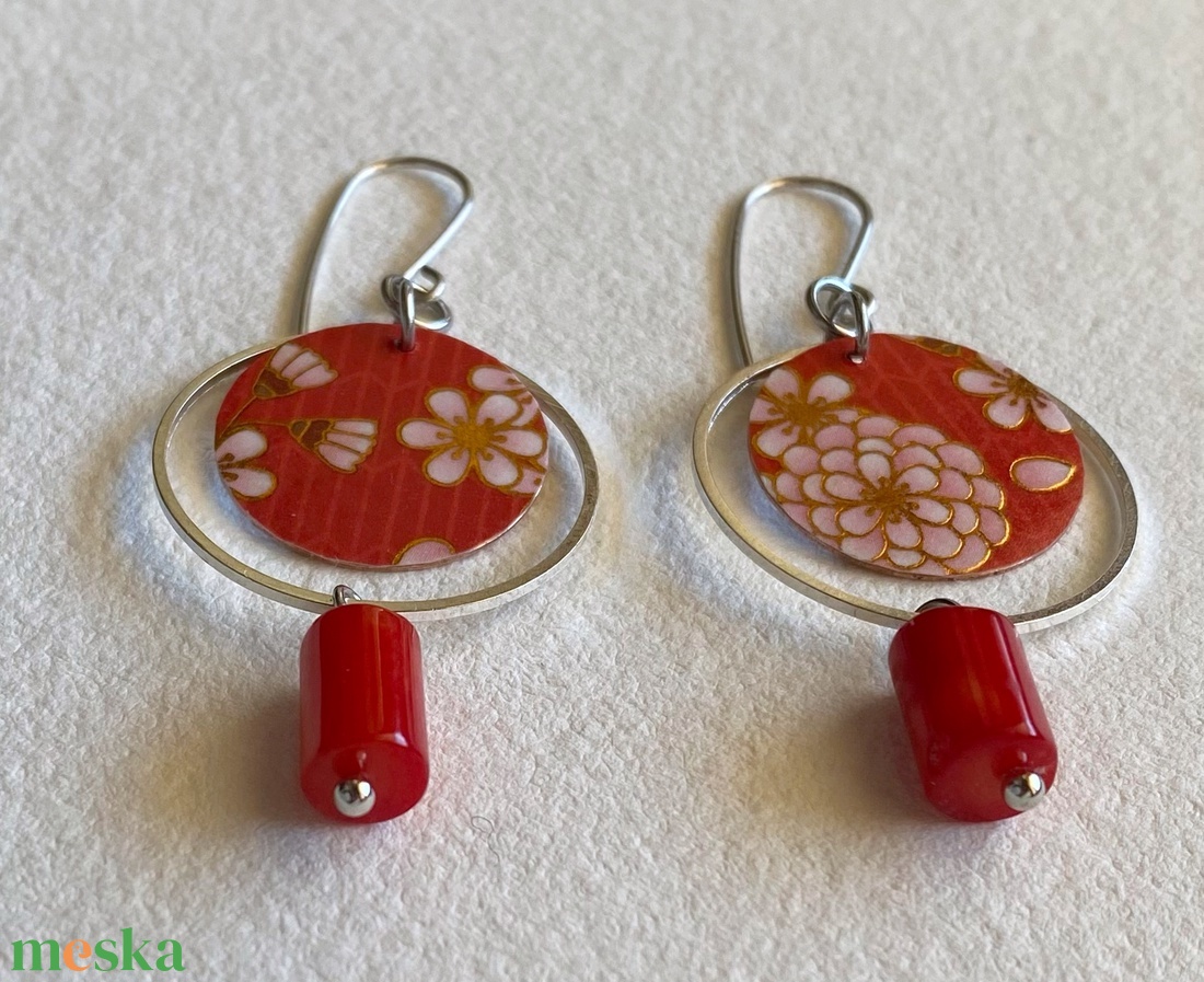 Fülbevaló  - ékszer - fülbevaló - lógó fülbevaló - Meska.hu