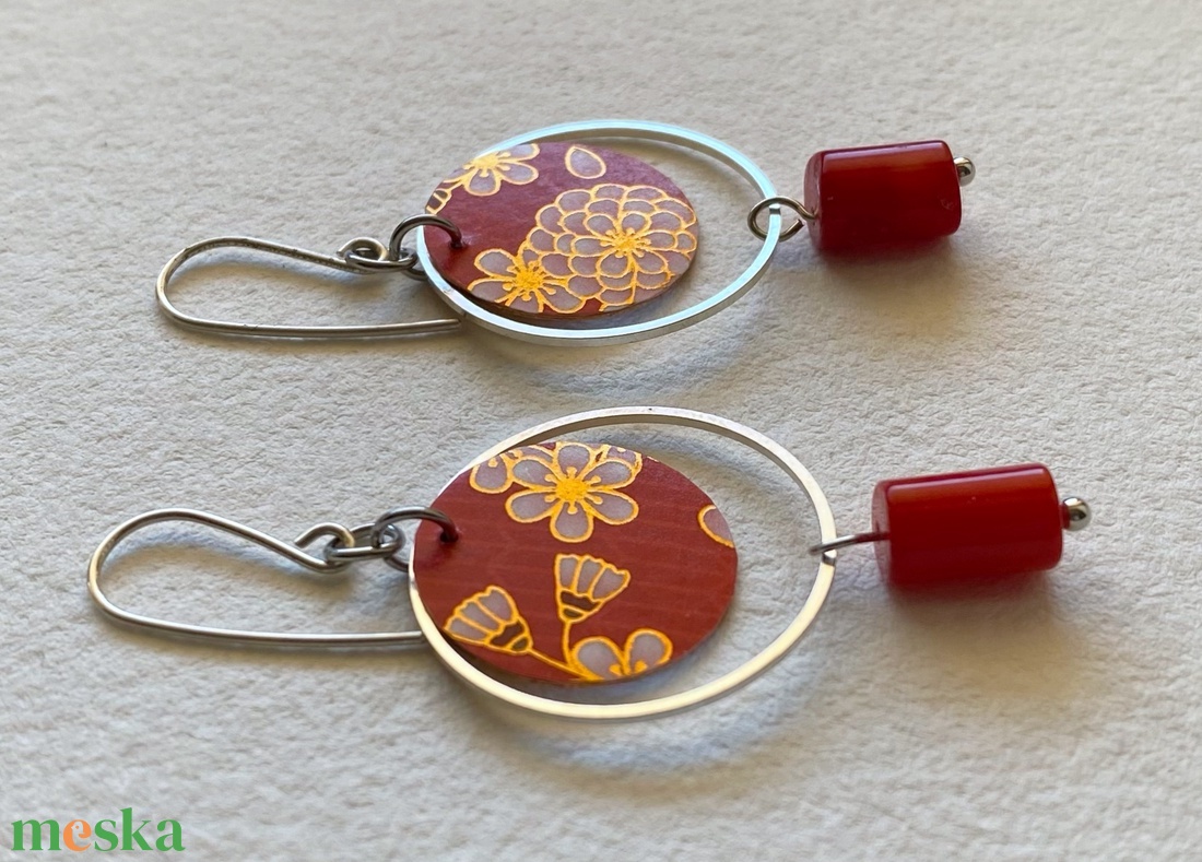 Fülbevaló  - ékszer - fülbevaló - lógó fülbevaló - Meska.hu