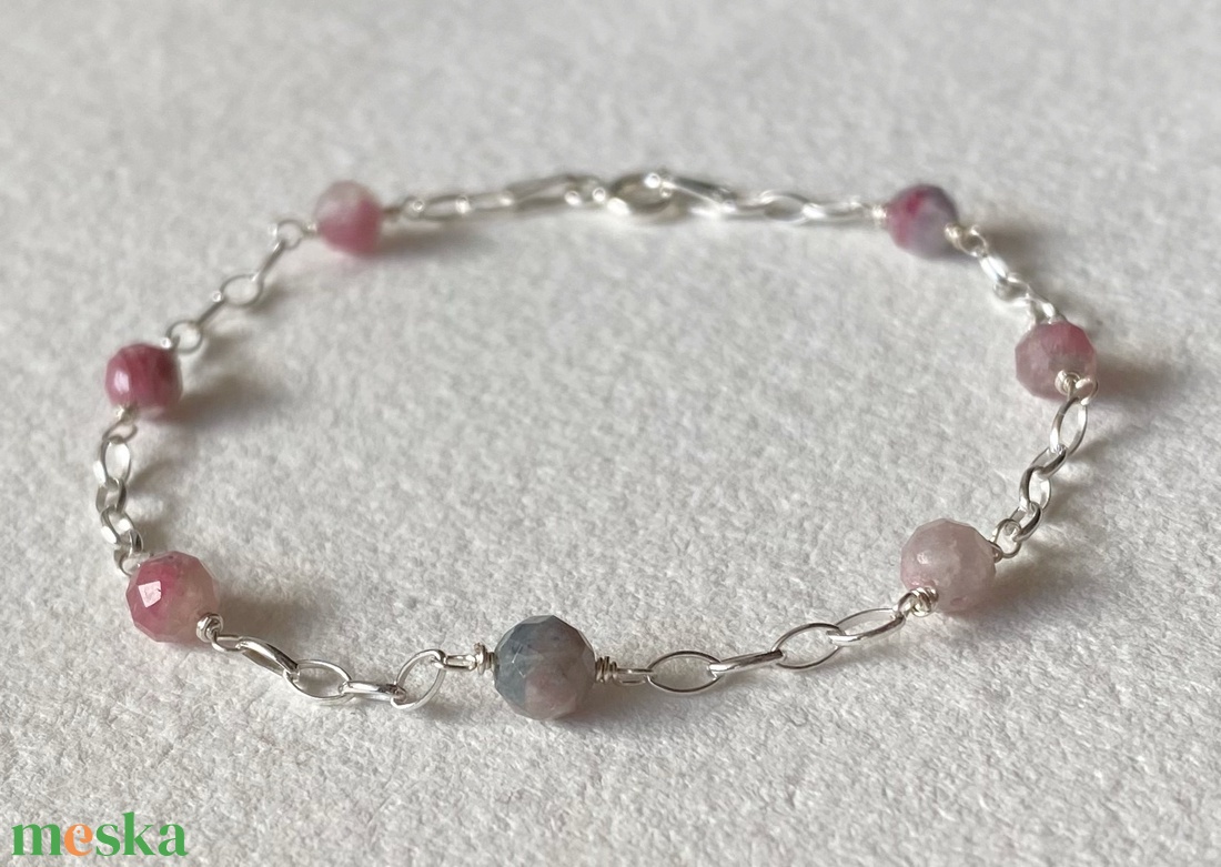 Turmalin karkötő - ékszer - karkötő - gyöngyös karkötő - Meska.hu