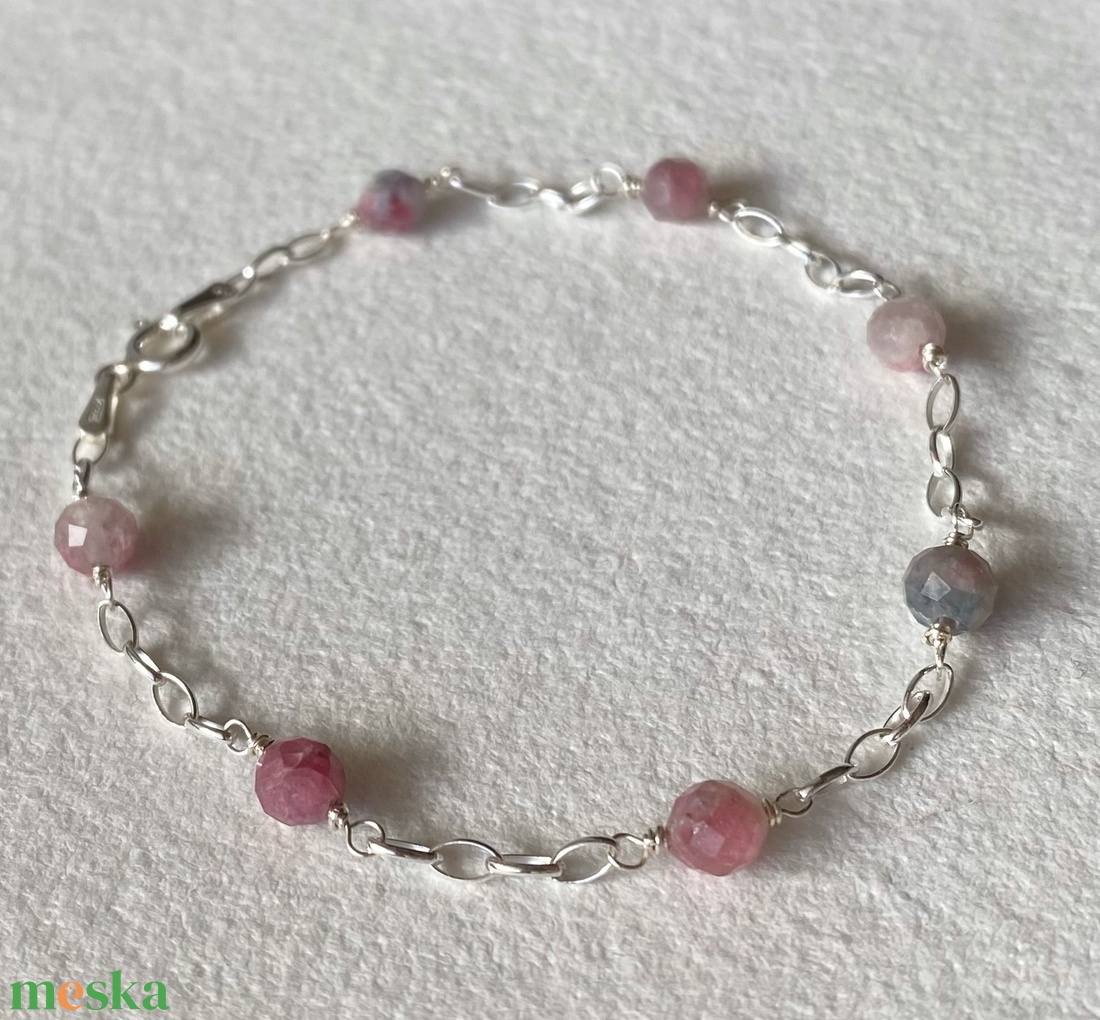 Turmalin karkötő - ékszer - karkötő - gyöngyös karkötő - Meska.hu