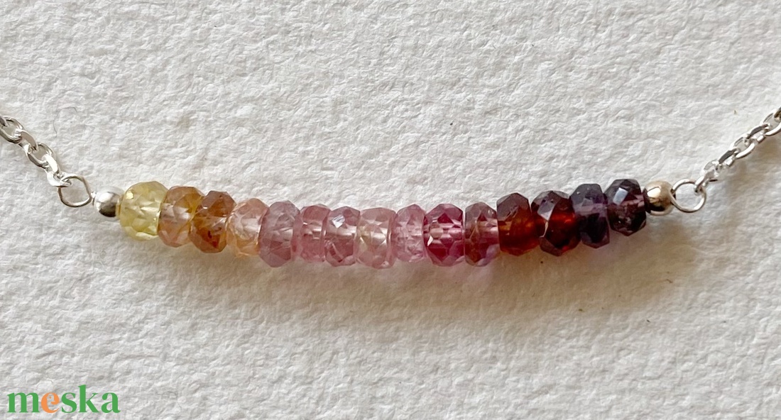 Spinell ezüst nyaklánc - ékszer - nyaklánc - medálos nyaklánc - Meska.hu