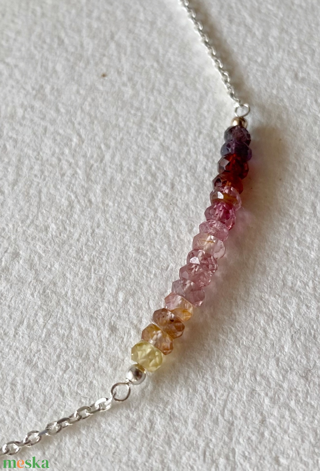 Spinell ezüst nyaklánc - ékszer - nyaklánc - medálos nyaklánc - Meska.hu