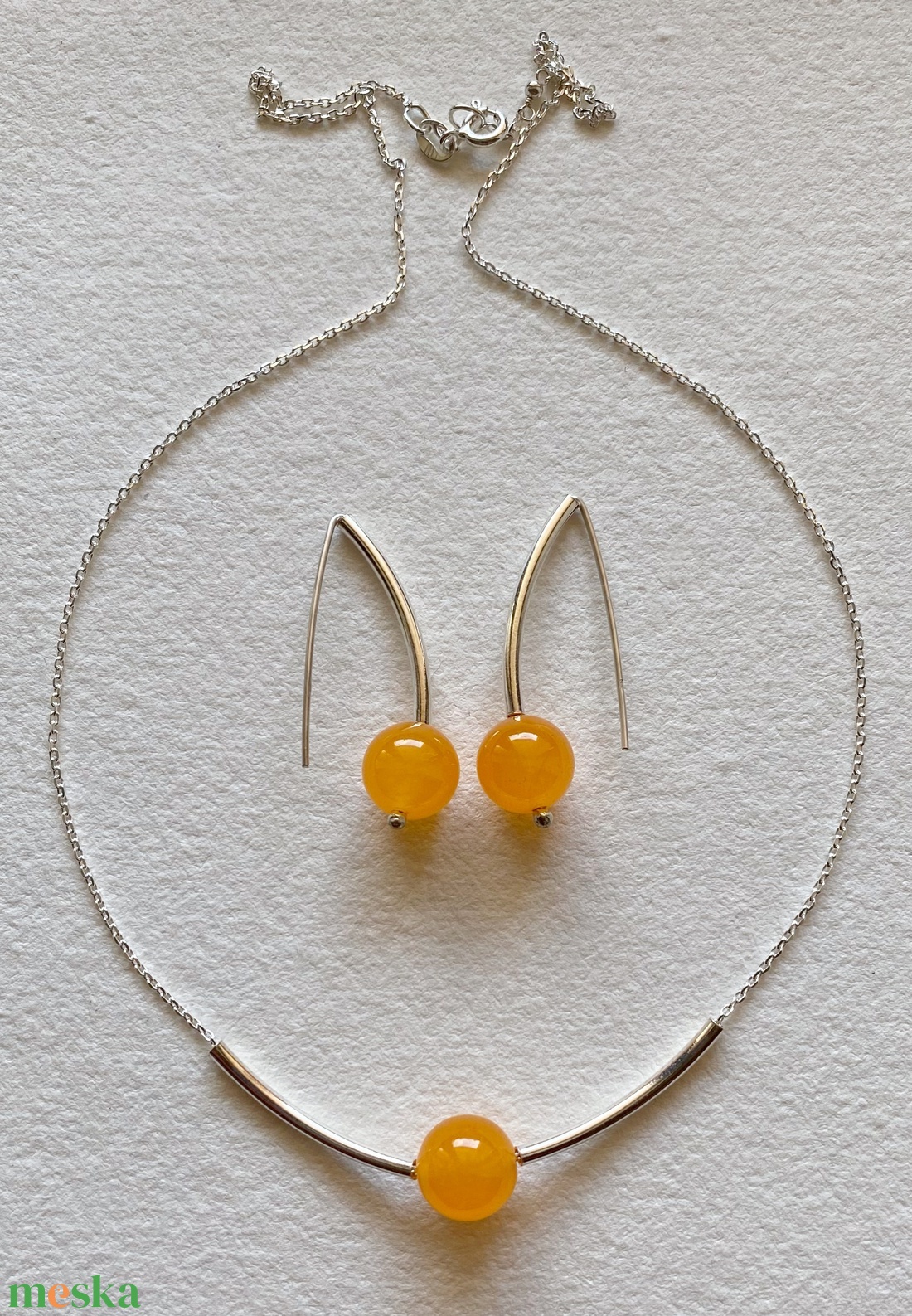 Kalcedon szett - ékszer - ékszerszett - Meska.hu