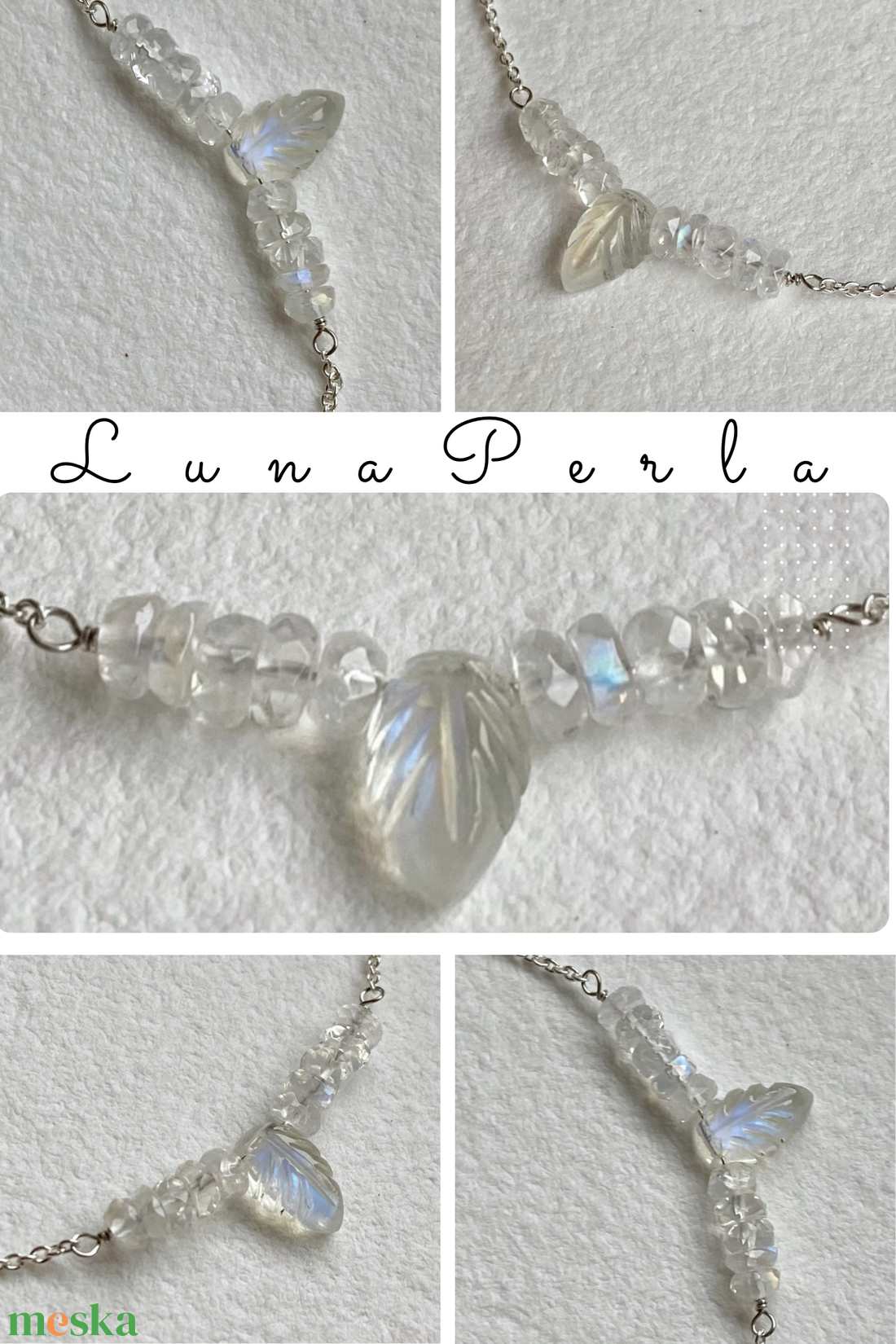 Holdkő ezüst nyaklánc - ékszer - nyaklánc - medálos nyaklánc - Meska.hu