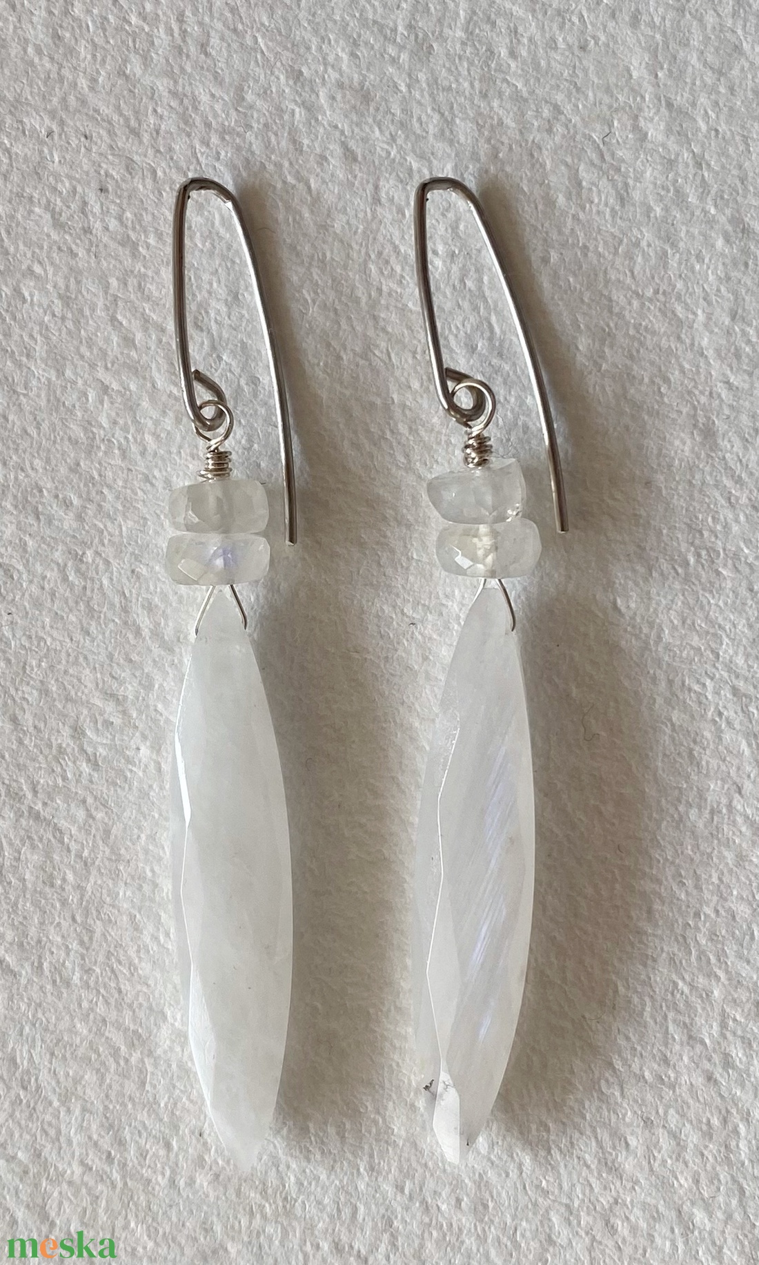 Holdkő fülbevaló - ékszer - fülbevaló - lógó fülbevaló - Meska.hu