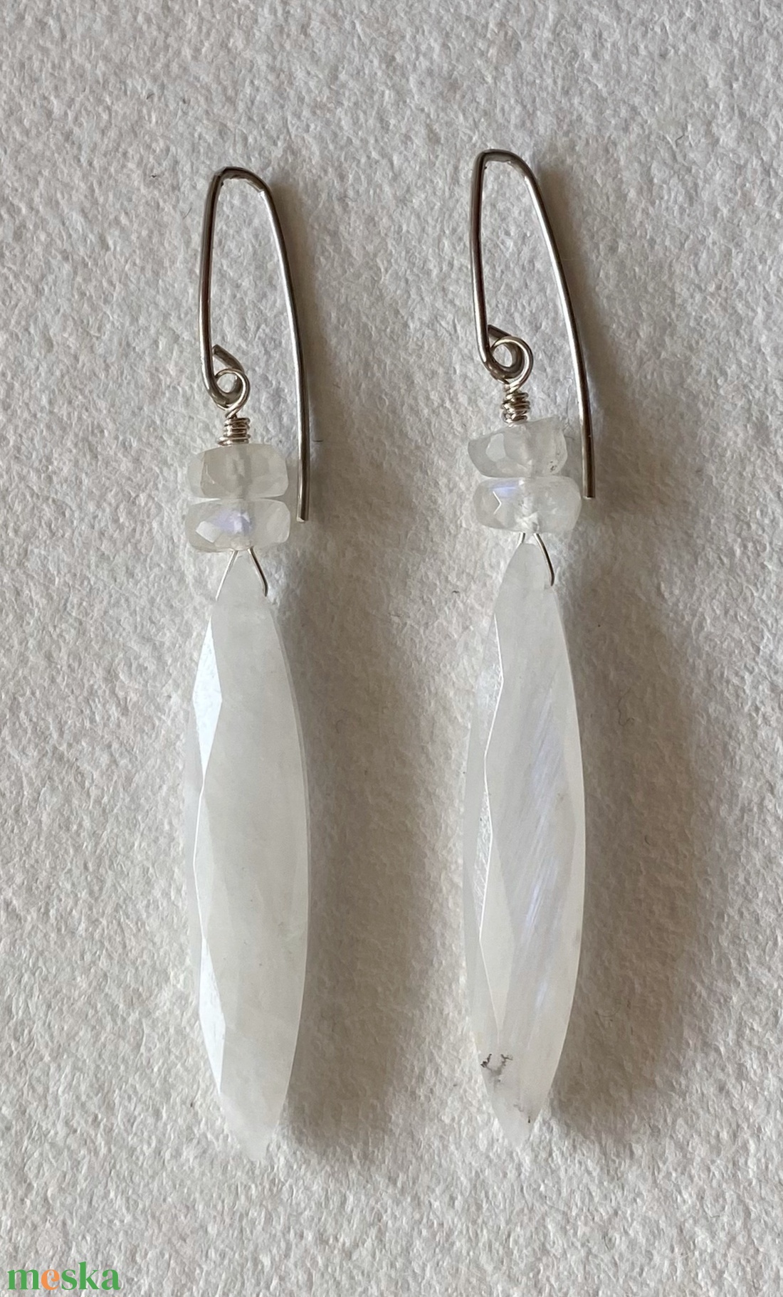 Holdkő fülbevaló - ékszer - fülbevaló - lógó fülbevaló - Meska.hu