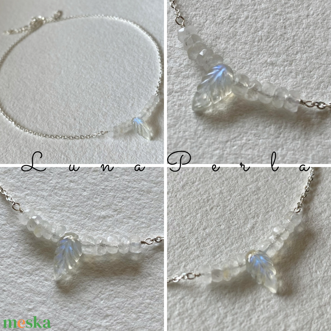 Holdkő ezüst nyaklánc - ékszer - nyaklánc - medálos nyaklánc - Meska.hu