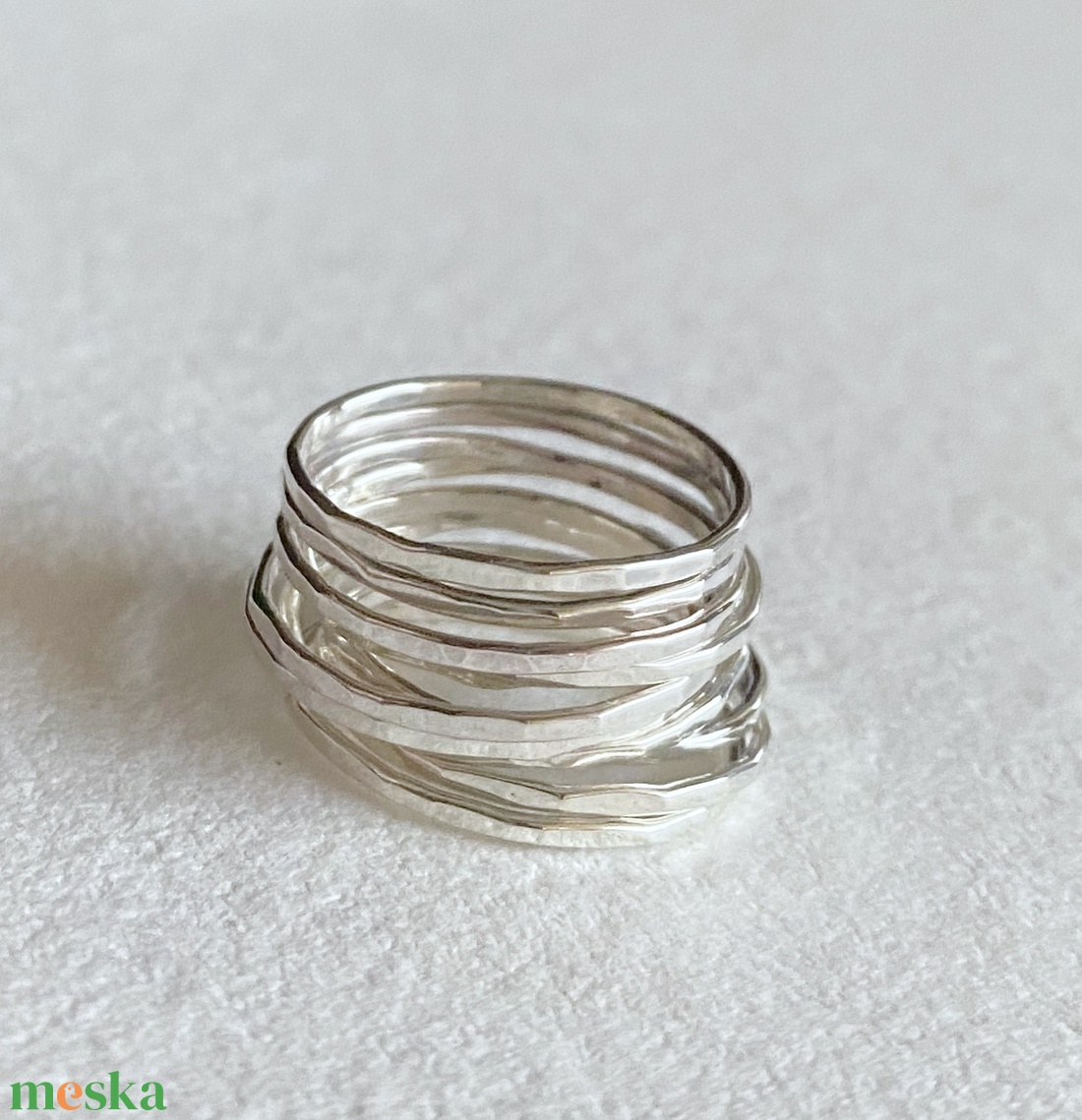 Ezüst gyűrű  - ékszer - gyűrű - vékony gyűrű - Meska.hu