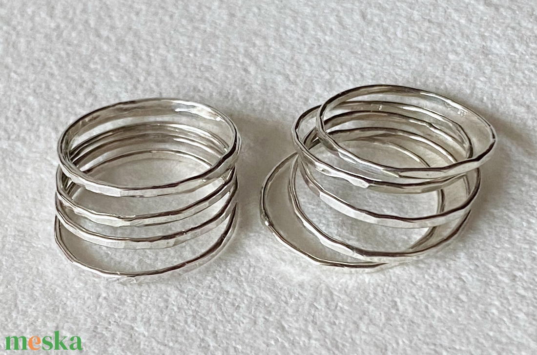 Ezüst gyűrű  - ékszer - gyűrű - vékony gyűrű - Meska.hu