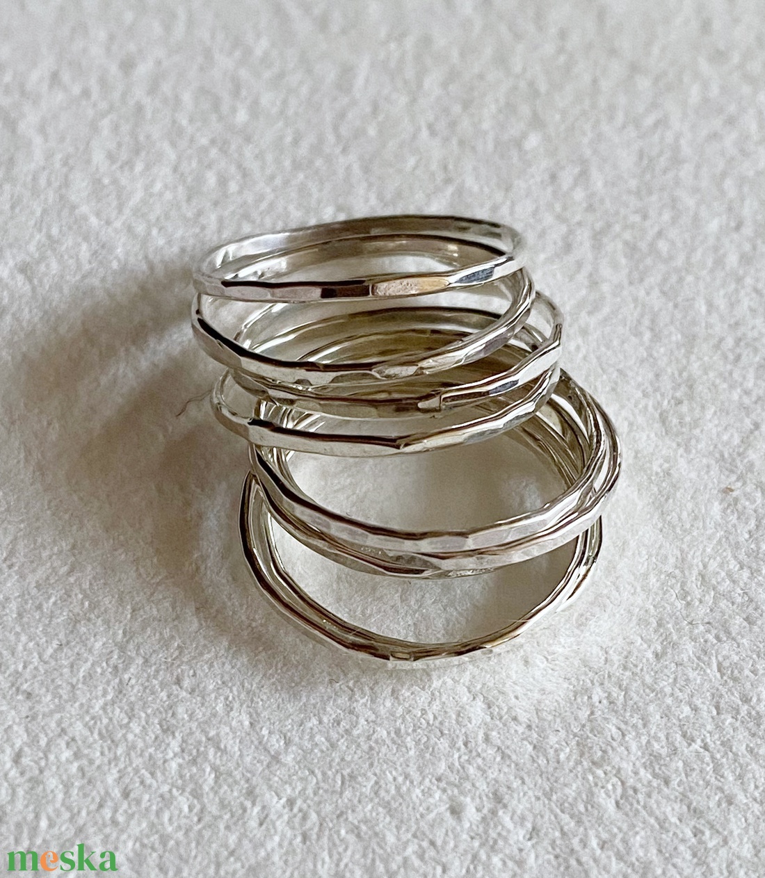 Ezüst gyűrű  - ékszer - gyűrű - vékony gyűrű - Meska.hu