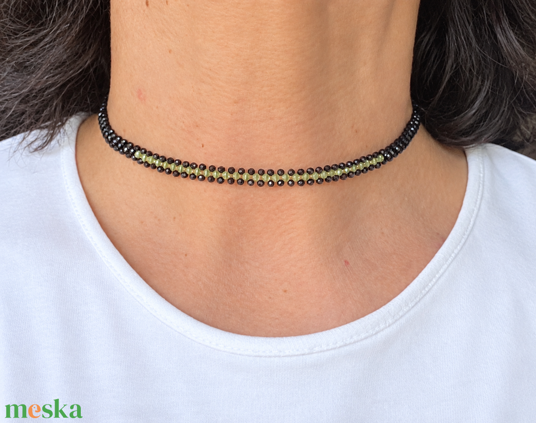 Choker nyaklánc - ékszer - nyaklánc - gyöngyös nyaklánc - Meska.hu