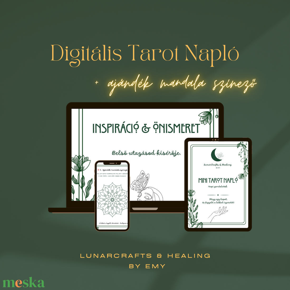 Mini Tarot Csomag � Önismereti napló + Tarot útmutató + mandala színezők (PDF, nyomtatható) - művészet - grafika & illusztráció - digitális - Meska.hu