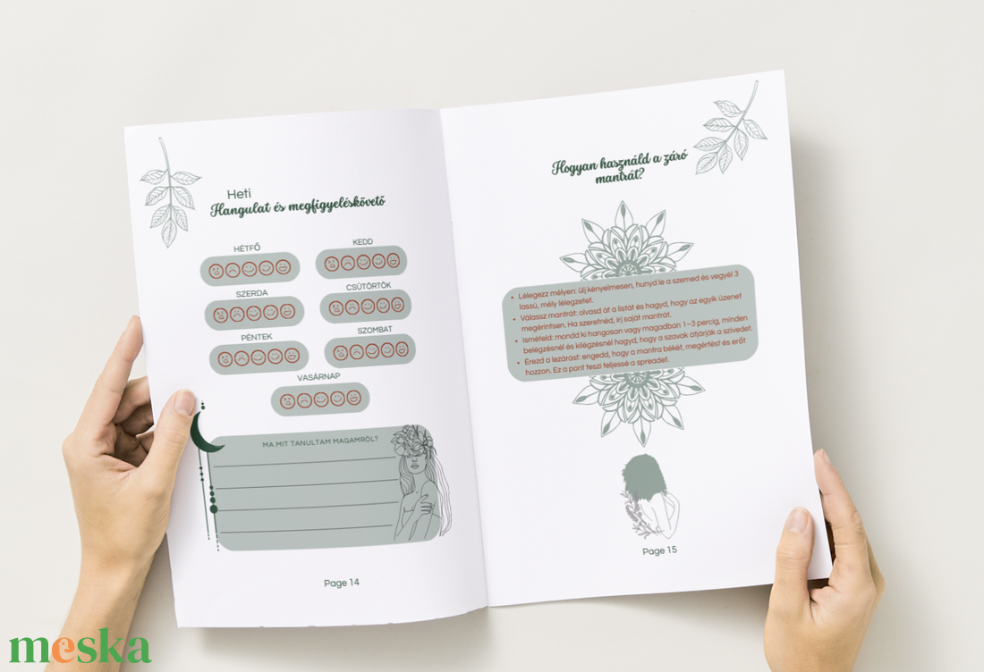 Önismereti Tarot Spread  10 lapos kitölthető és nyomtatható PDF napló - művészet - grafika & illusztráció - digitális - Meska.hu