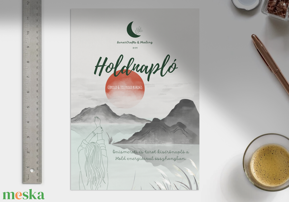 Holdnapló � Újhold és Telihold Kiadás / Kitölthető és Nyomtatható PDF / Önismereti és Tarot Napló - művészet - grafika & illusztráció - digitális - Meska.hu
