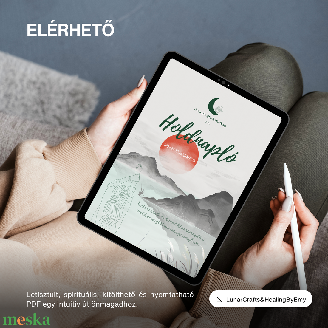 Holdnapló � Újhold és Telihold Kiadás / Kitölthető és Nyomtatható PDF / Önismereti és Tarot Napló - művészet - grafika & illusztráció - digitális - Meska.hu