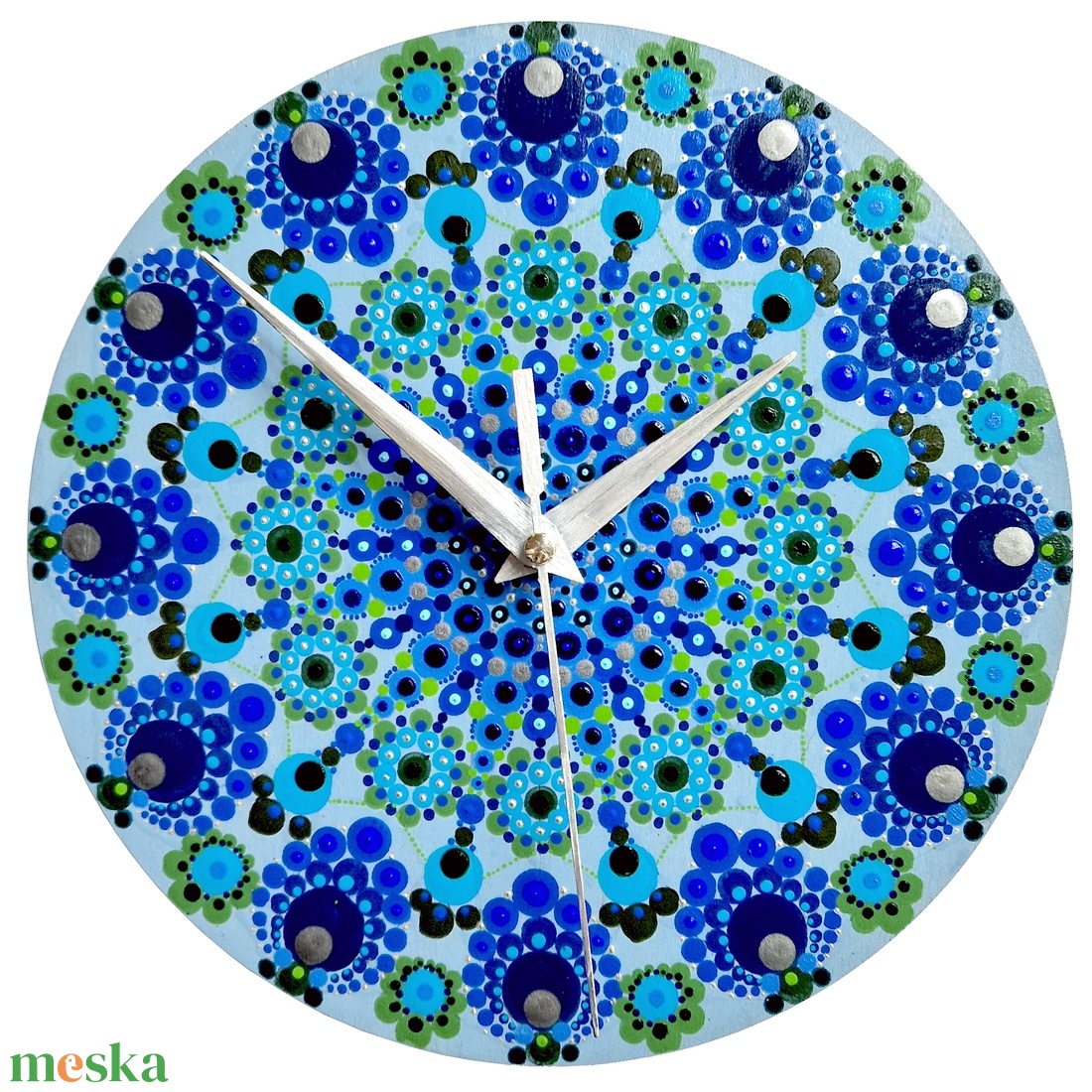 Falióra pontfestéssel - otthon & életmód - dekoráció - fali és függő dekoráció - falióra & óra - Meska.hu