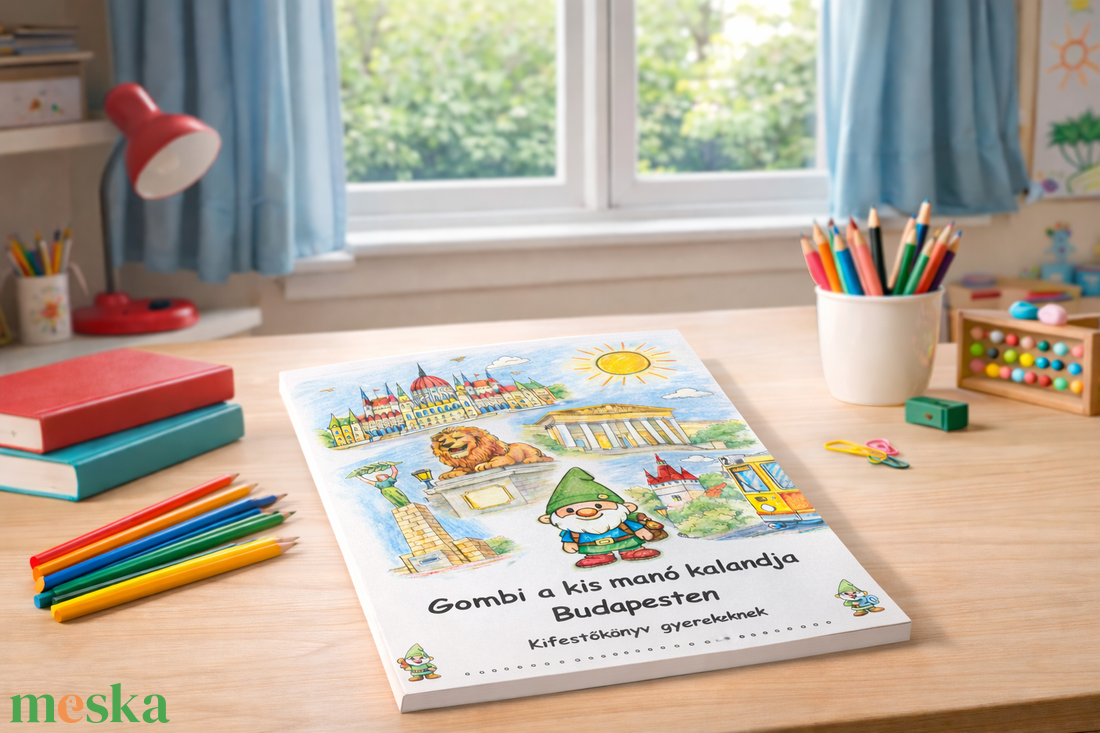 Budapest kifestőkönyv Gombival a kis törpével � letölthető PDF gyerekeknek - otthon & életmód - papír, írószer - színező - Meska.hu