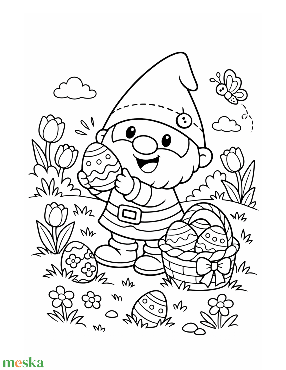 Húsvéti kifestőkönyv gyerekeknek � 20 oldalas letölthető PDF - otthon & életmód - papír, írószer - színező - Meska.hu