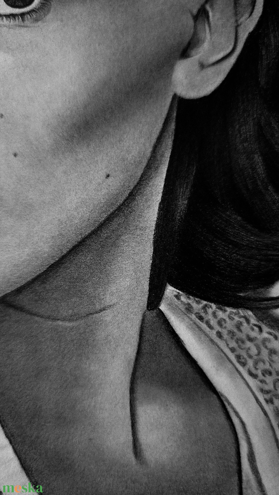 Millie Bobby Brown A/4-es méretű portré rajz - művészet - grafika & illusztráció - ceruzarajz - Meska.hu