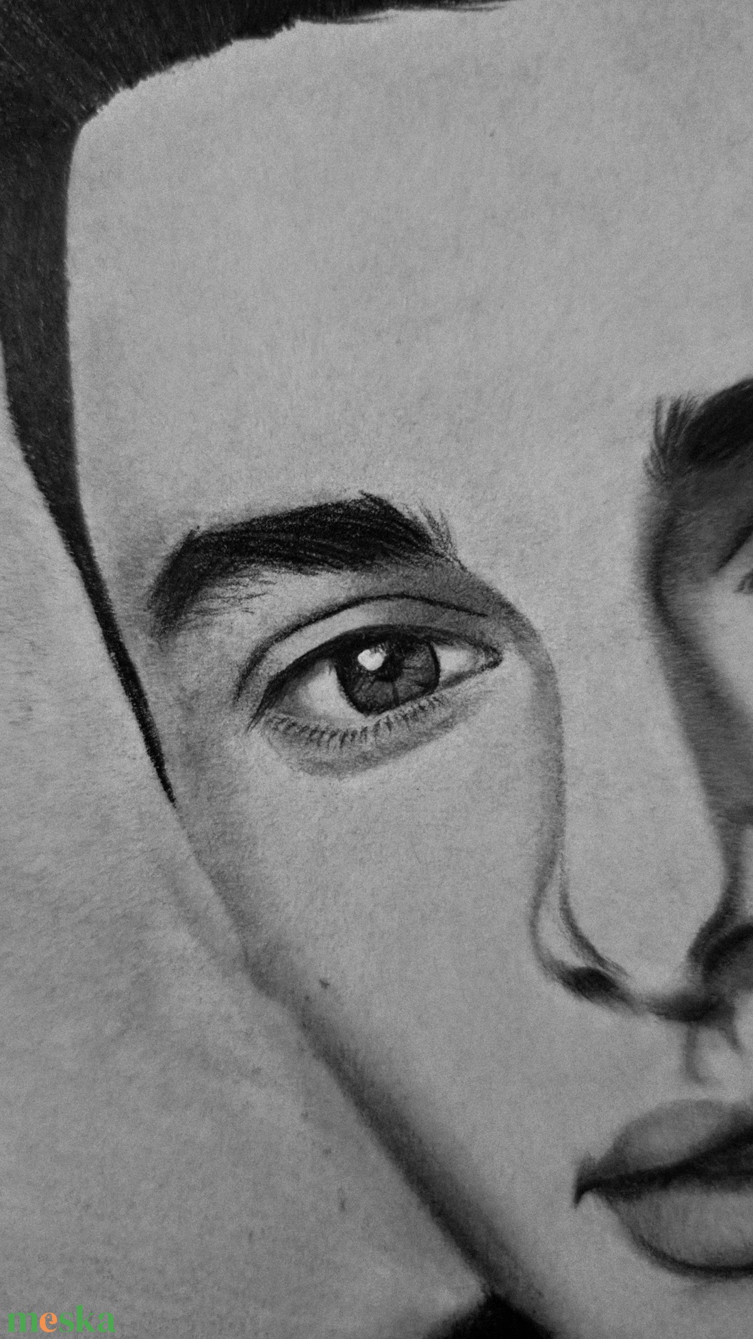 Noah Schnapp A/4-es méretű portrérajz - művészet - grafika & illusztráció - ceruzarajz - Meska.hu