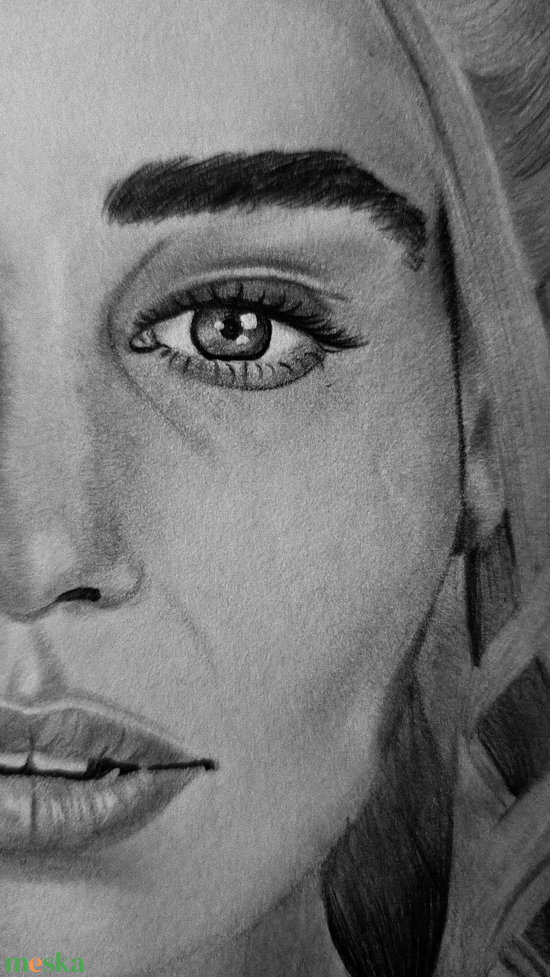 Kézzel készült Emilia Clarke portrérajz - művészet - grafika & illusztráció - ceruzarajz - Meska.hu