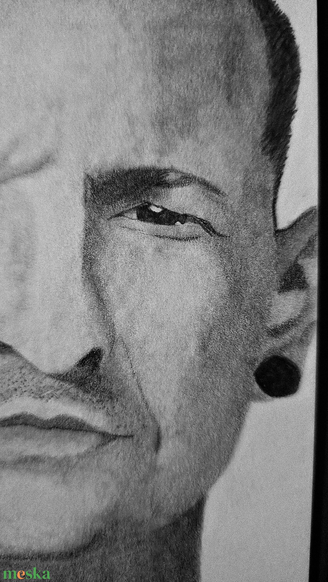Chester Bennington A/4-es méretű, kézzel készült portré rajz - művészet - grafika & illusztráció - ceruzarajz - Meska.hu
