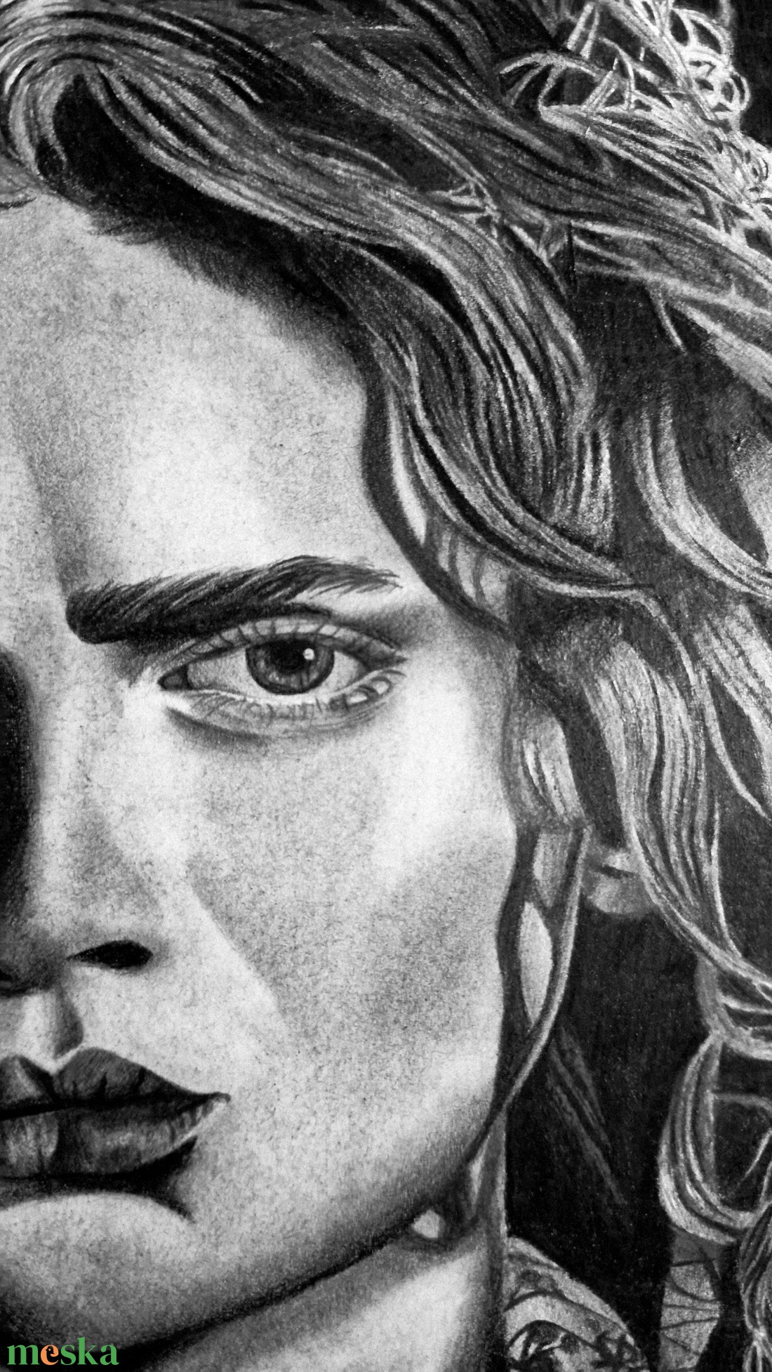 Sadie Sink kézzel készült portré rajz - művészet - grafika & illusztráció - ceruzarajz - Meska.hu