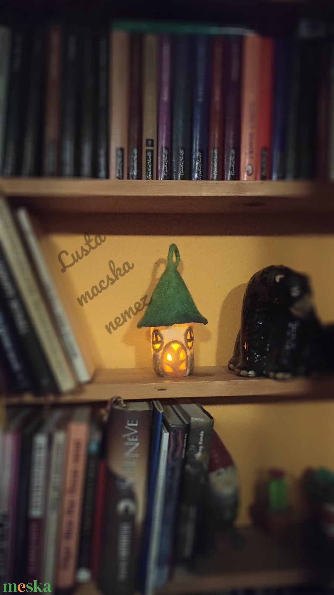 Mini manóház zöld átmenetes kunkori kalappal - otthon & életmód - dekoráció - dísztárgy - Meska.hu Mini manóház zöld átmenetes kunkori kalappal - otthon & életmód - dekoráció - dísztárgy - Meska.hu
