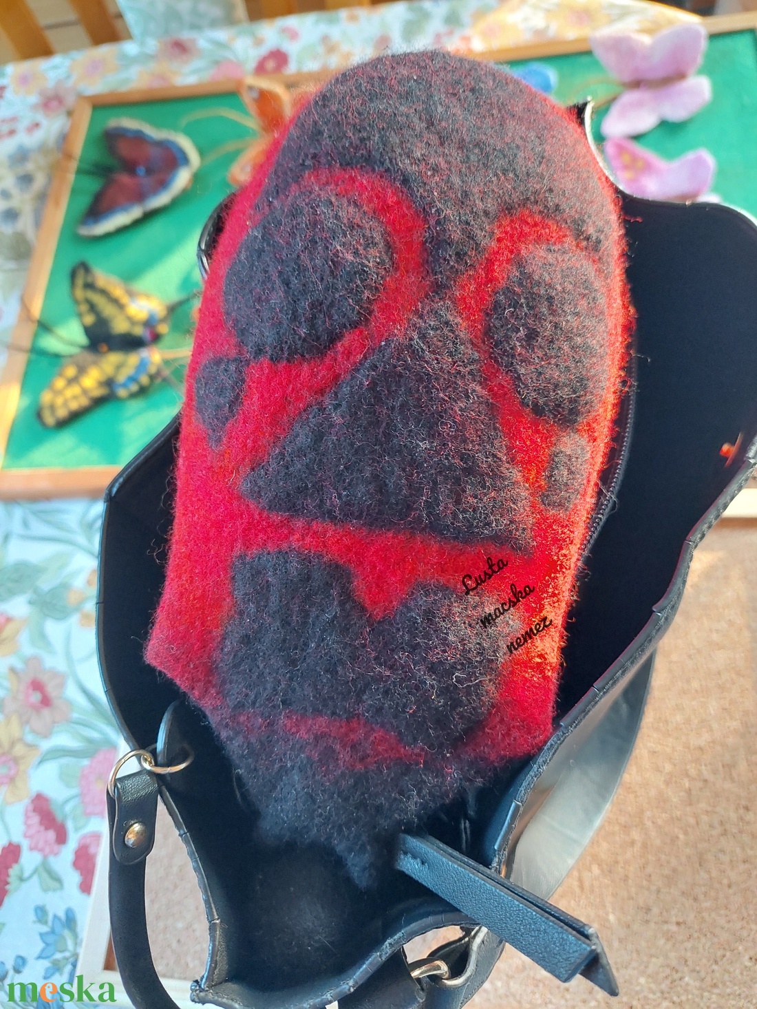 Bodobács nemez tároló - táska & tok - kézitáska & válltáska - belső rendező - Meska.hu