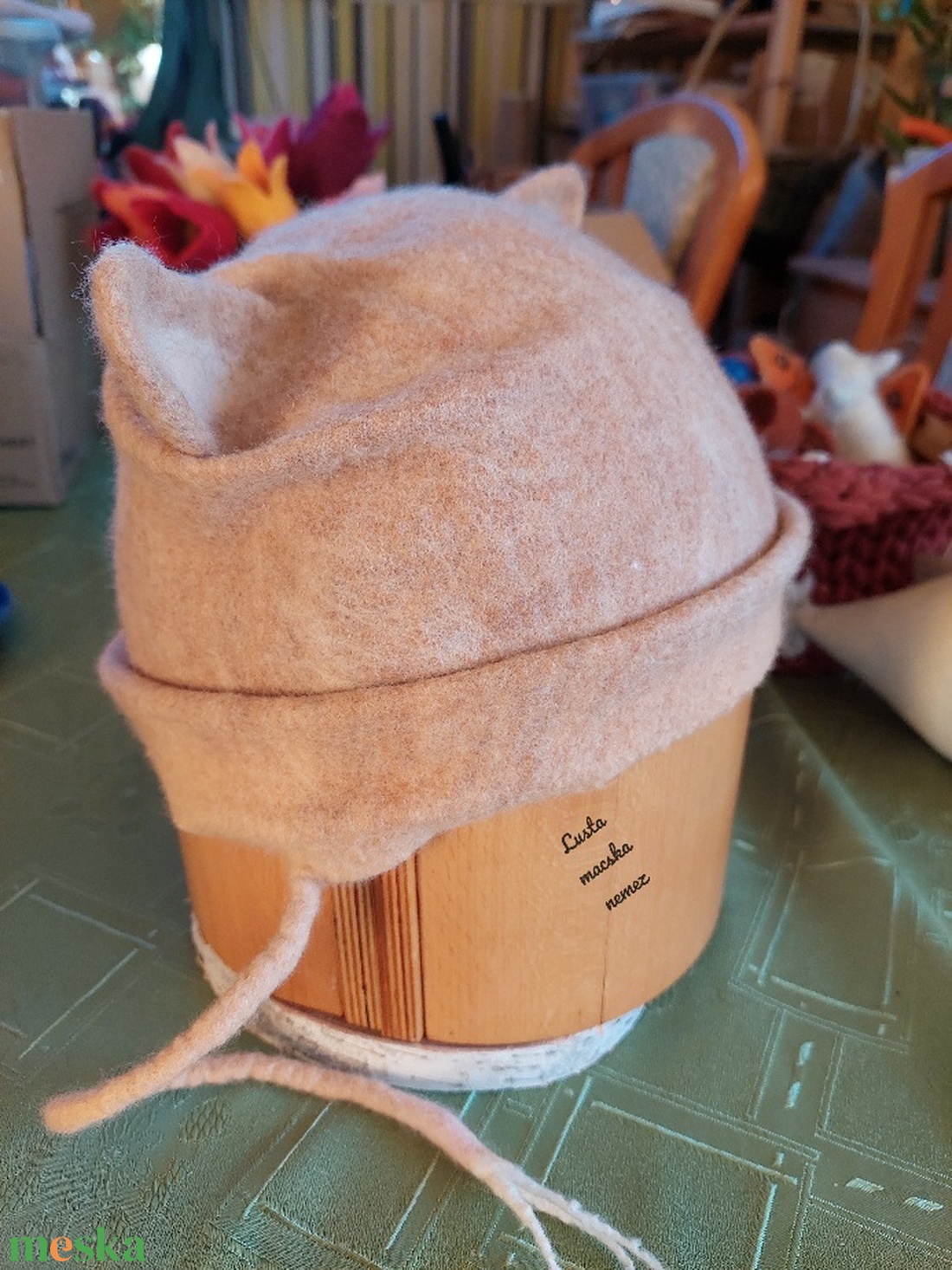 Nemez füles sapka beige színben - ruha & divat - sál, sapka, kendő - kalap - Meska.hu Nemez füles sapka beige színben - ruha & divat - sál, sapka, kendő - kalap - Meska.hu
