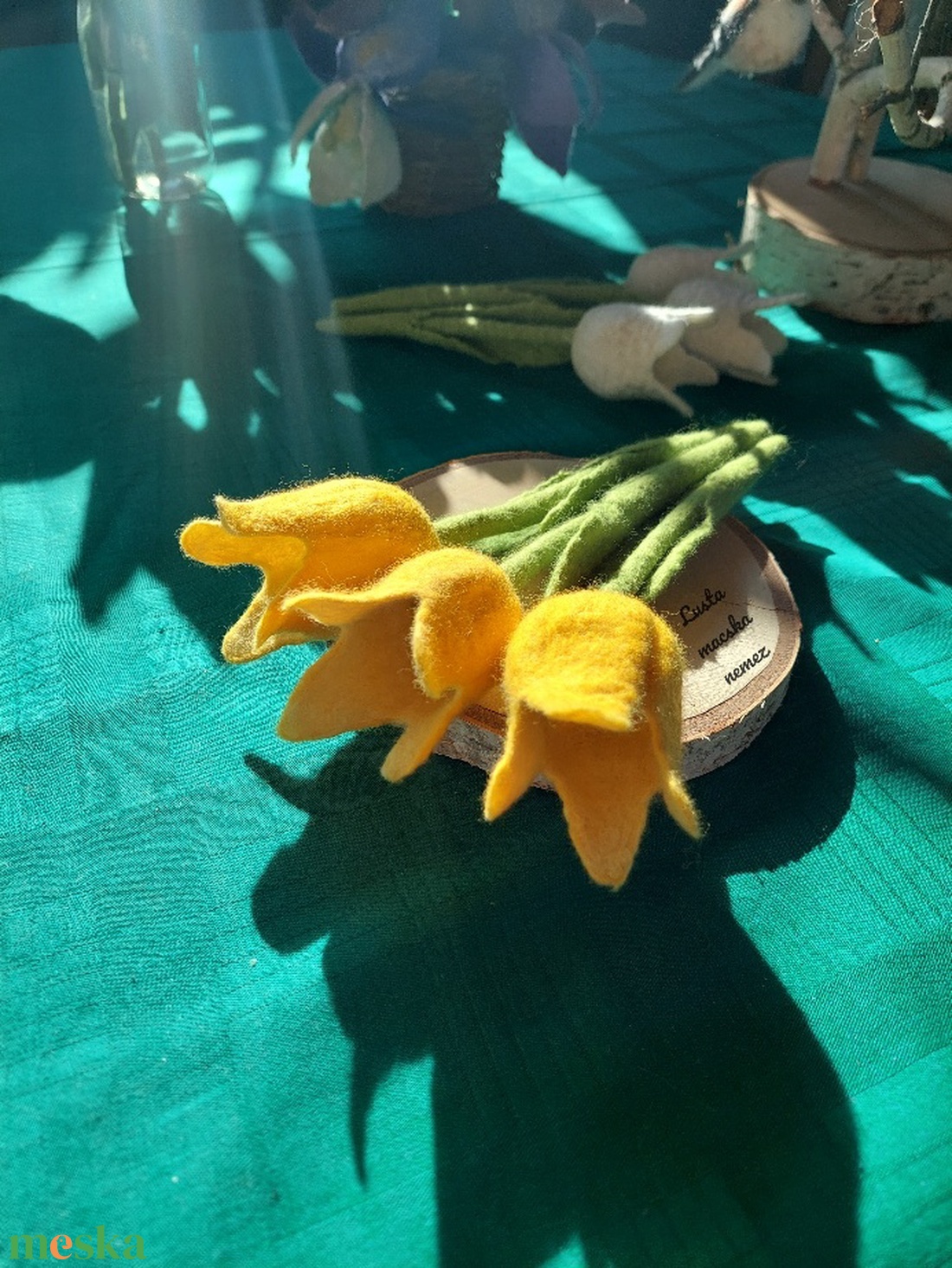 Sárga nemez tulipán - otthon & életmód - dekoráció - asztal és polc dekoráció - asztaldísz - Meska.hu Sárga nemez tulipán - otthon & életmód - dekoráció - asztal és polc dekoráció - asztaldísz - Meska.hu