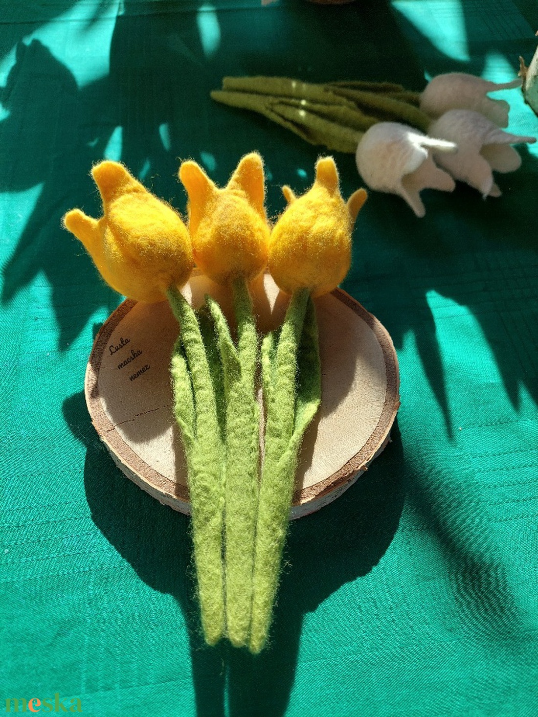 Sárga nemez tulipán - otthon & életmód - dekoráció - asztal és polc dekoráció - asztaldísz - Meska.hu Sárga nemez tulipán - otthon & életmód - dekoráció - asztal és polc dekoráció - asztaldísz - Meska.hu