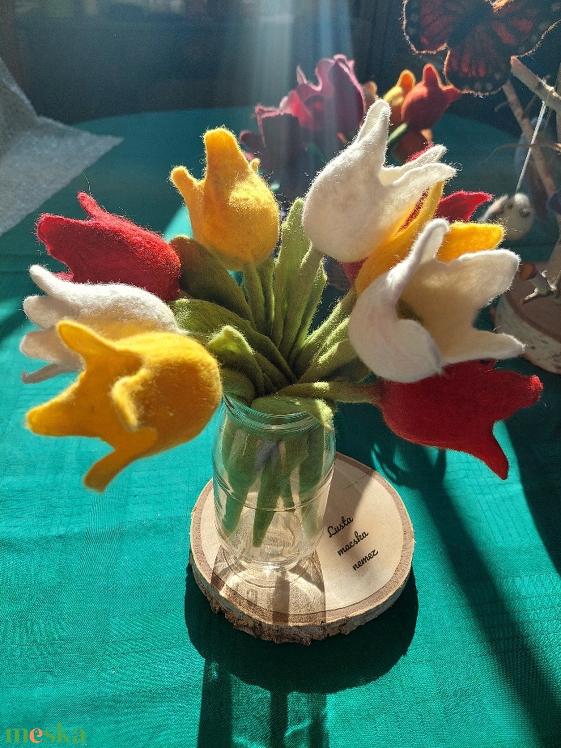 Sárga nemez tulipán - otthon & életmód - dekoráció - asztal és polc dekoráció - asztaldísz - Meska.hu Sárga nemez tulipán - otthon & életmód - dekoráció - asztal és polc dekoráció - asztaldísz - Meska.hu