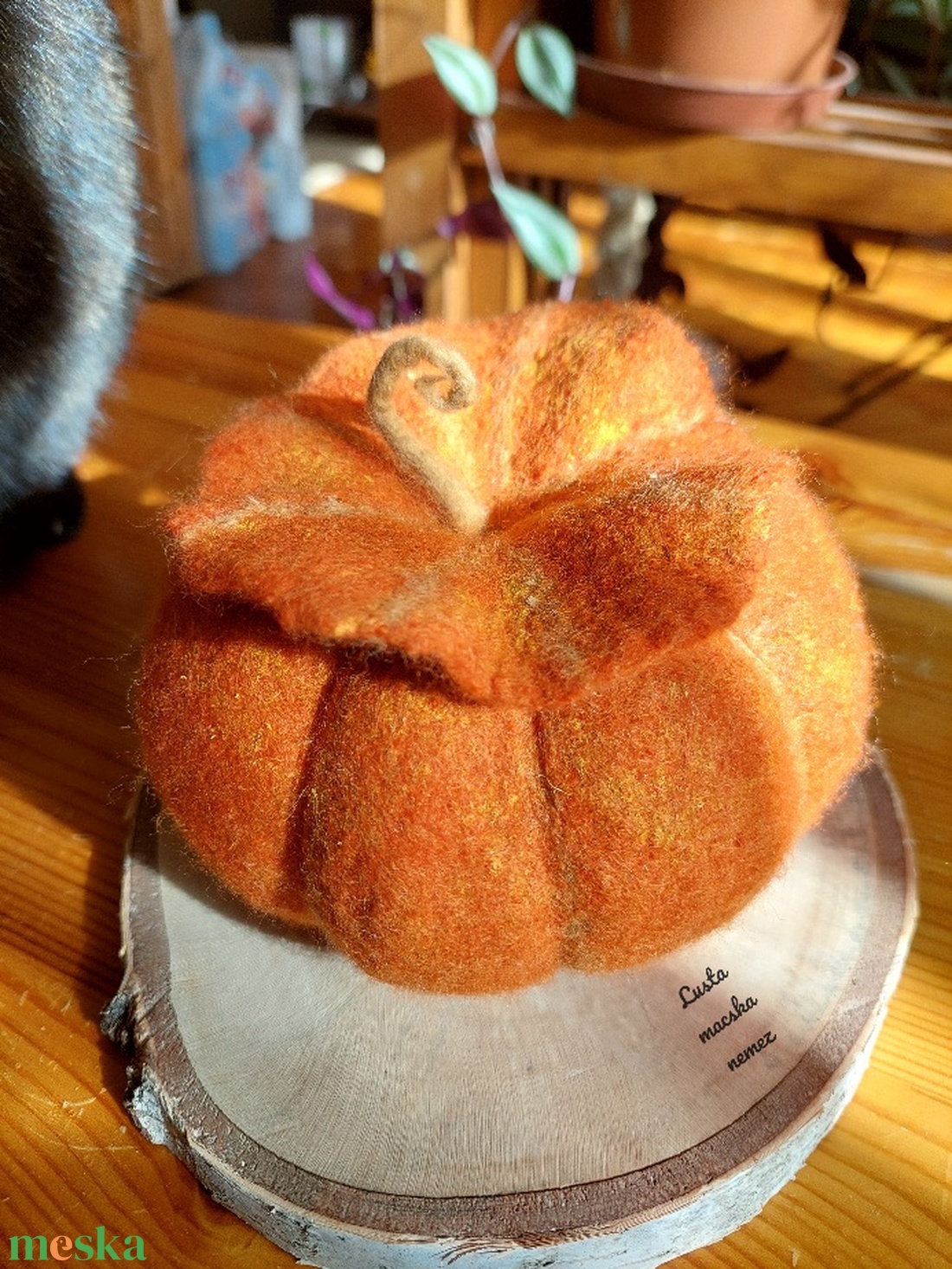 Közepes tök formájú nemez tároló - otthon & életmód - dekoráció - dísztárgy - Meska.hu Közepes tök formájú nemez tároló - otthon & életmód - dekoráció - dísztárgy - Meska.hu