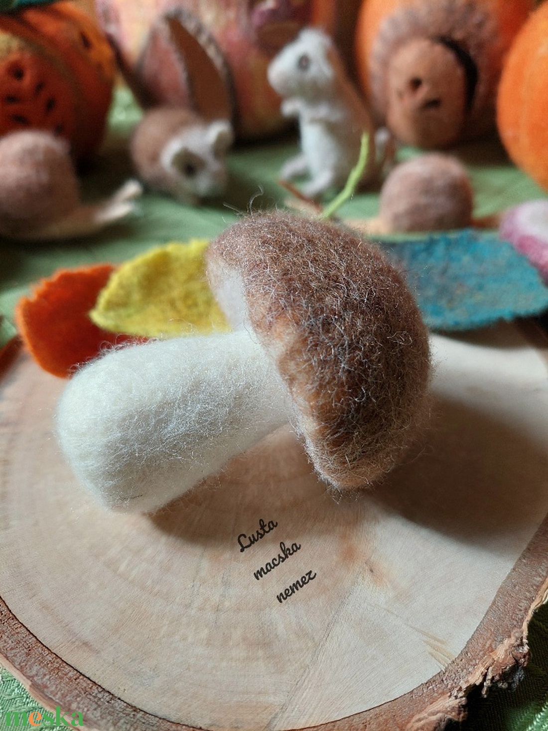 Nemez vargánya - otthon & életmód - dekoráció - asztal és polc dekoráció - asztaldísz - Meska.hu