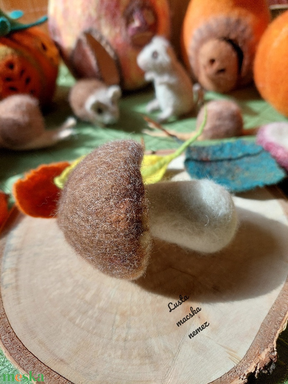 Nemez vargánya - otthon & életmód - dekoráció - asztal és polc dekoráció - asztaldísz - Meska.hu