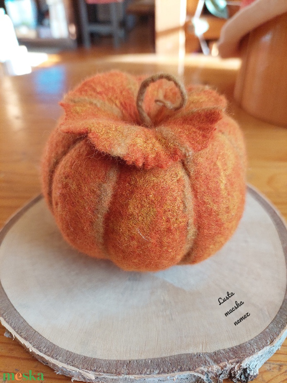 Közepes tök formájú nemez tároló - otthon & életmód - dekoráció - dísztárgy - Meska.hu Közepes tök formájú nemez tároló - otthon & életmód - dekoráció - dísztárgy - Meska.hu