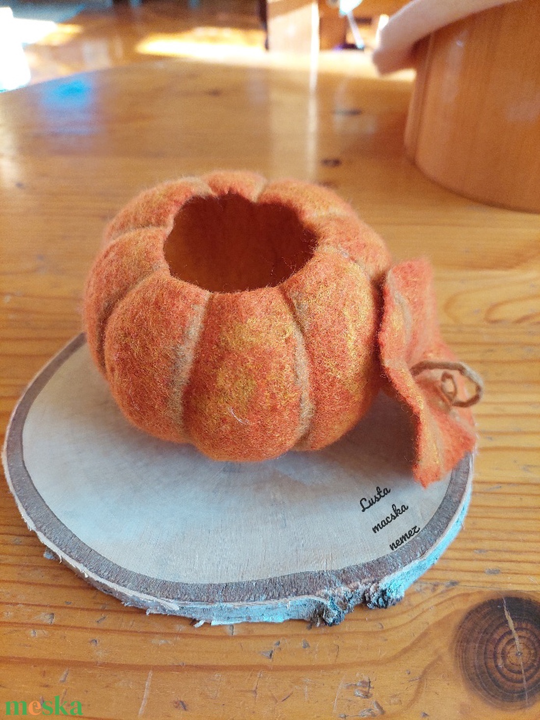 Közepes tök formájú nemez tároló - otthon & életmód - dekoráció - dísztárgy - Meska.hu Közepes tök formájú nemez tároló - otthon & életmód - dekoráció - dísztárgy - Meska.hu