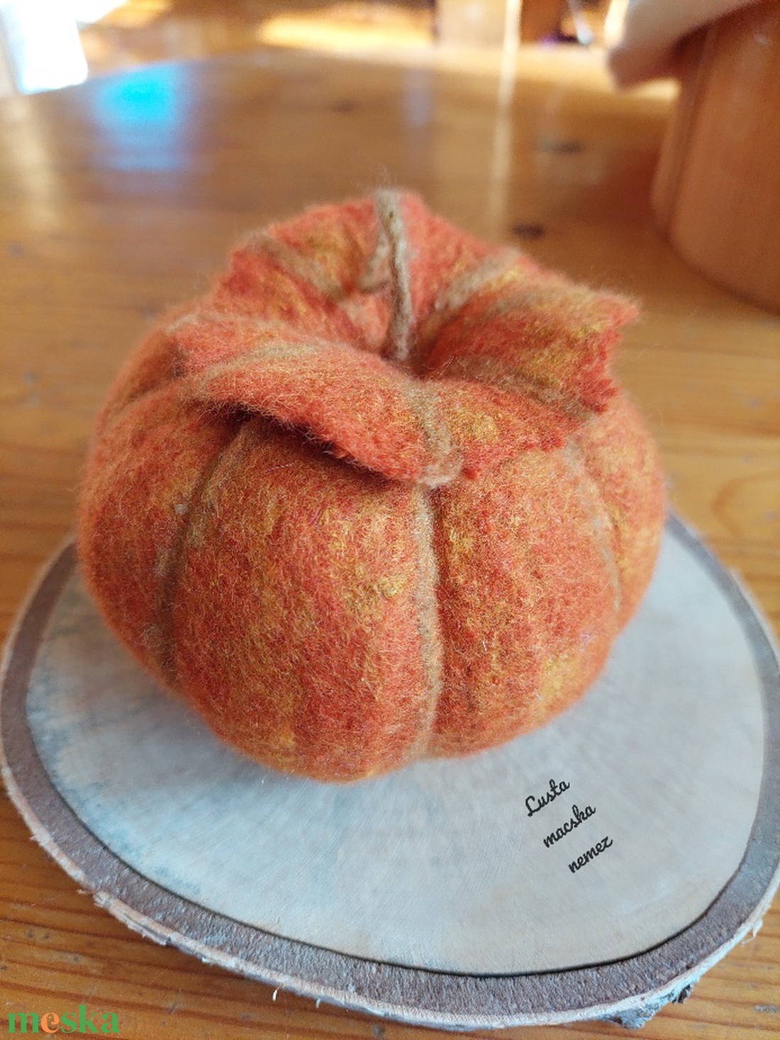 Közepes tök formájú nemez tároló - otthon & életmód - dekoráció - dísztárgy - Meska.hu Közepes tök formájú nemez tároló - otthon & életmód - dekoráció - dísztárgy - Meska.hu