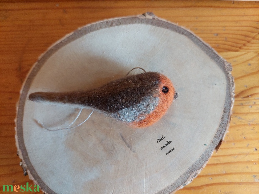 Nemez vörösbegy - otthon & életmód - dekoráció - ajtó- és ablak dekoráció - ajtódísz & kopogtató - Meska.hu