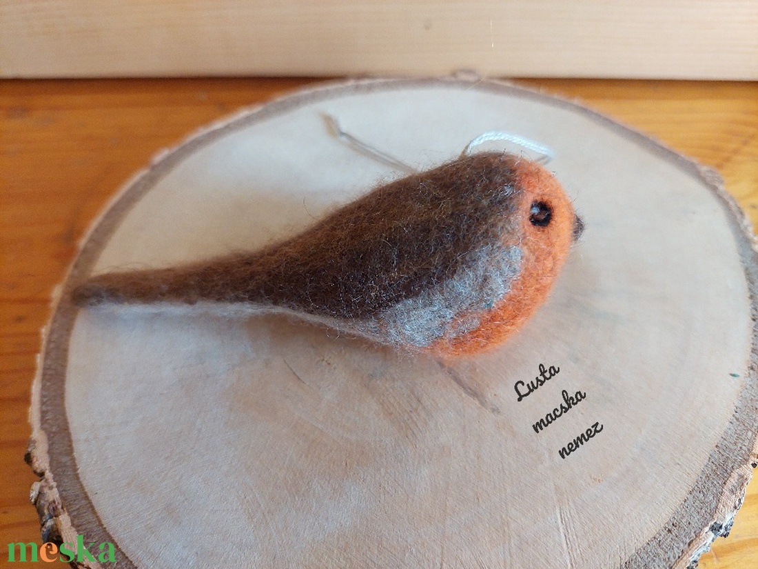 Nemez vörösbegy - otthon & életmód - dekoráció - ajtó- és ablak dekoráció - ajtódísz & kopogtató - Meska.hu