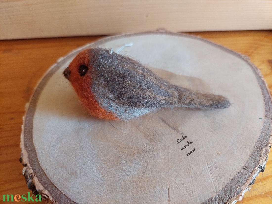 Nemez vörösbegy - otthon & életmód - dekoráció - ajtó- és ablak dekoráció - ajtódísz & kopogtató - Meska.hu