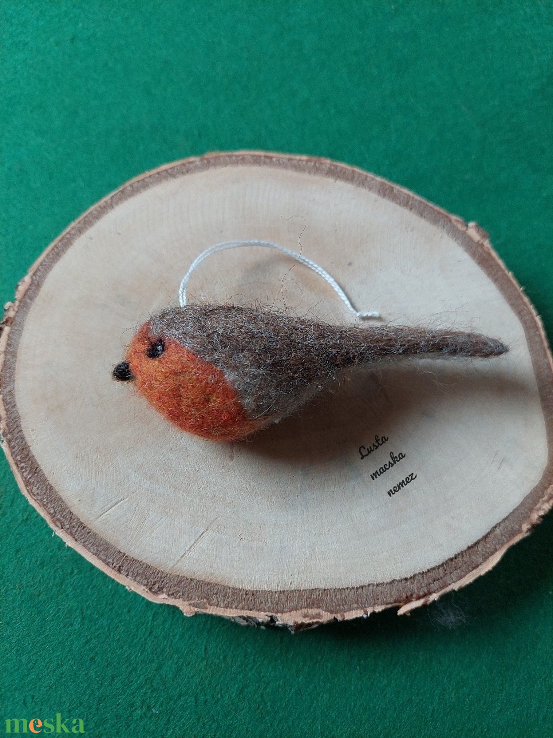 Nemez vörösbegy - otthon & életmód - dekoráció - ajtó- és ablak dekoráció - ajtódísz & kopogtató - Meska.hu