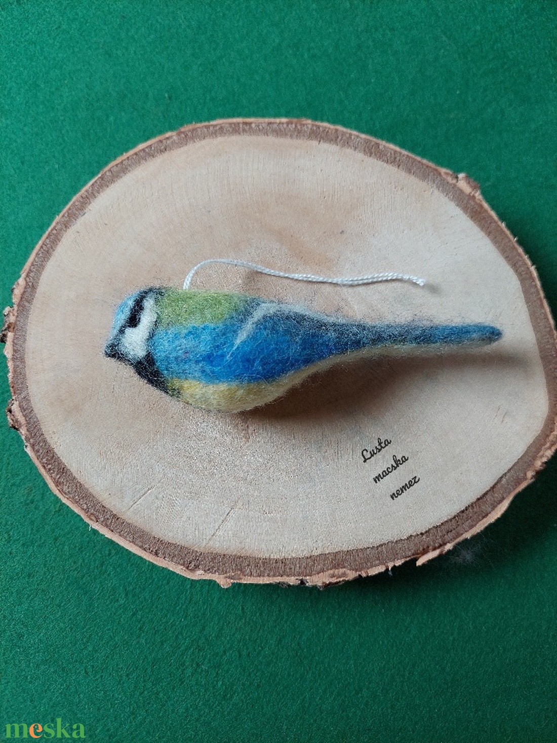 Nemez kék cinege - otthon & életmód - dekoráció - ajtó- és ablak dekoráció - ablakdísz - Meska.hu