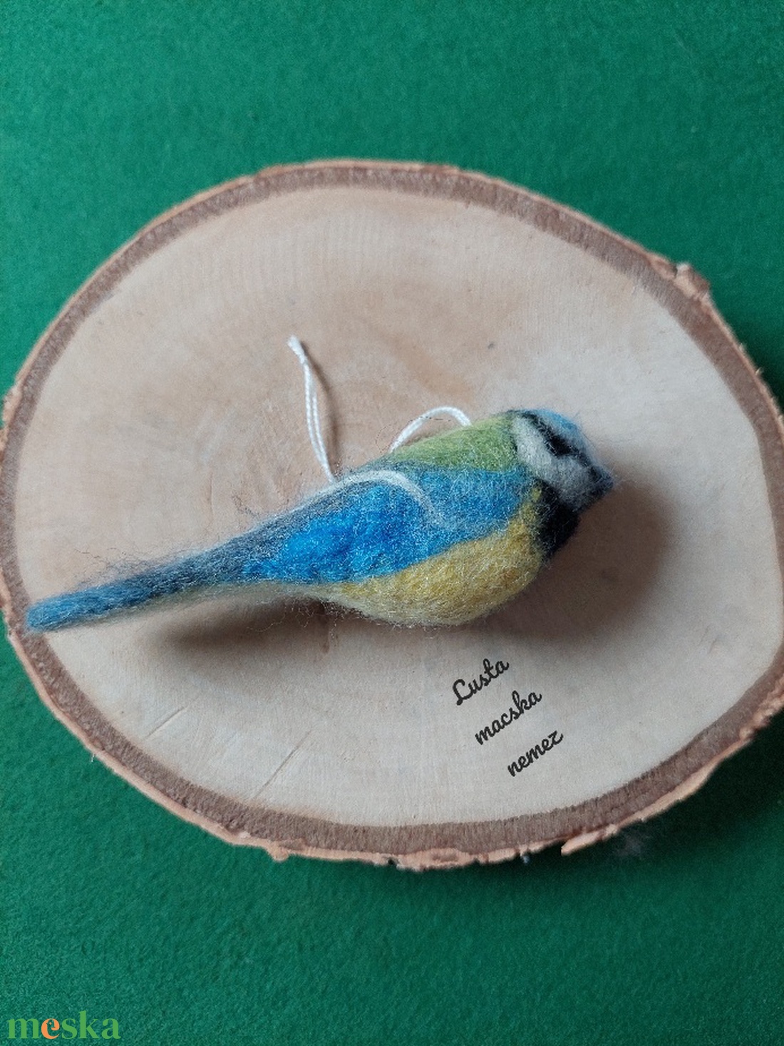 Nemez kék cinege - otthon & életmód - dekoráció - ajtó- és ablak dekoráció - ablakdísz - Meska.hu