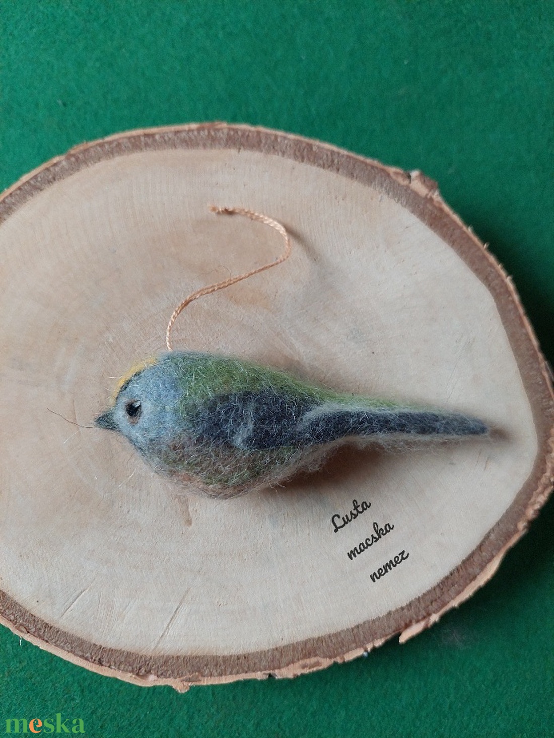 Nemez sárgafejű királyka - otthon & életmód - dekoráció - ajtó- és ablak dekoráció - ablakdísz - Meska.hu