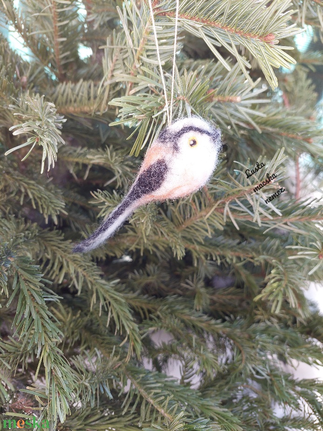 Nemez őszapó sötét sávval - otthon & életmód - dekoráció - ajtó- és ablak dekoráció - ablakdísz - Meska.hu