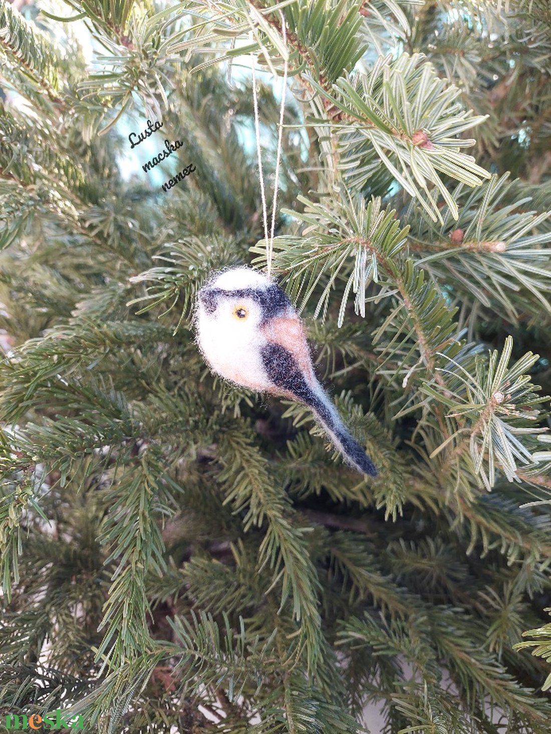 Nemez őszapó sötét sávval - otthon & életmód - dekoráció - ajtó- és ablak dekoráció - ablakdísz - Meska.hu