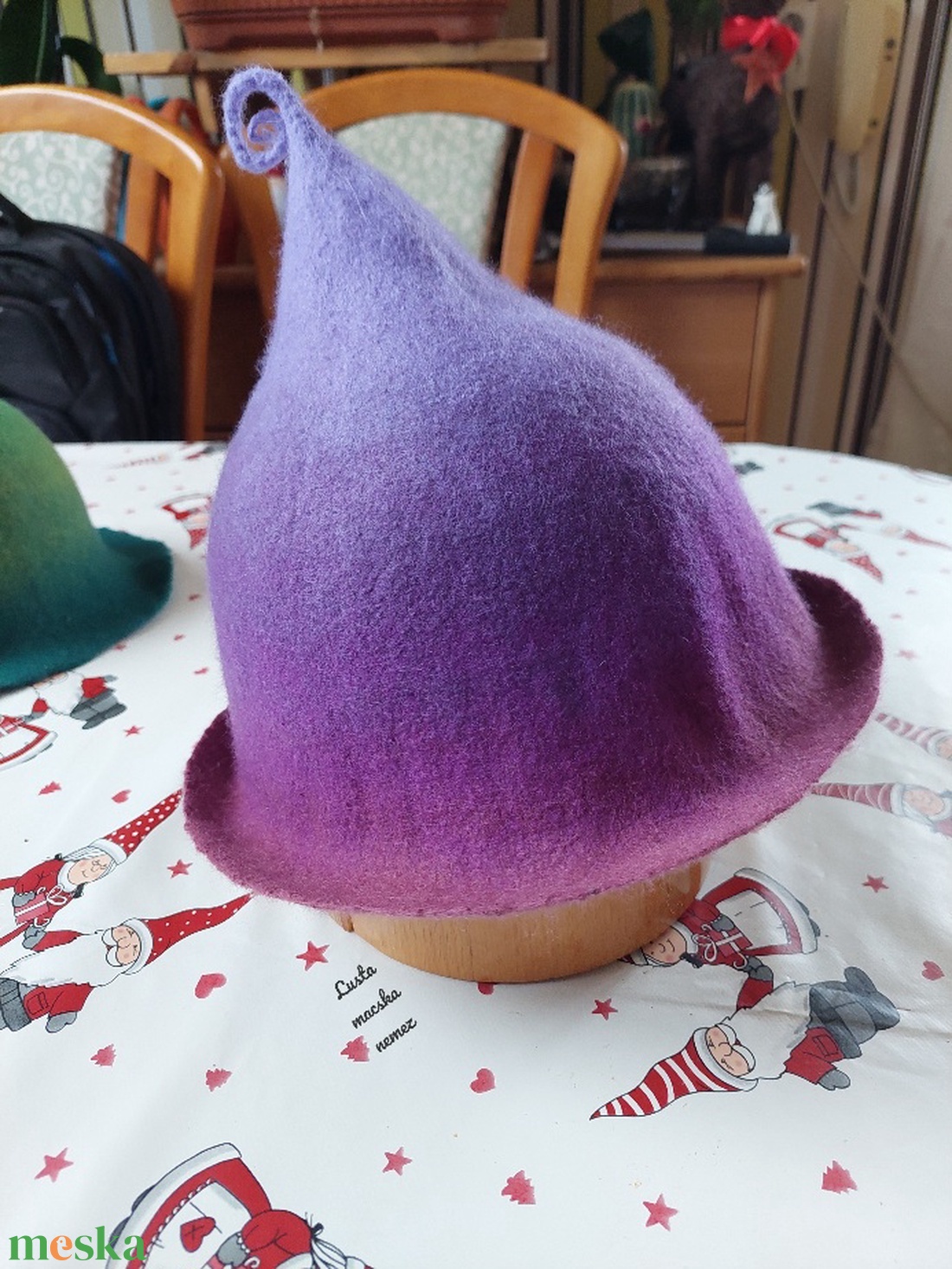 Nemez manó szauna sapka - ruha & divat - sál, sapka, kendő - kalap - Meska.hu